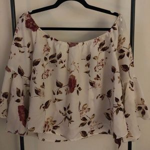 Floral Off The Shoulder Top